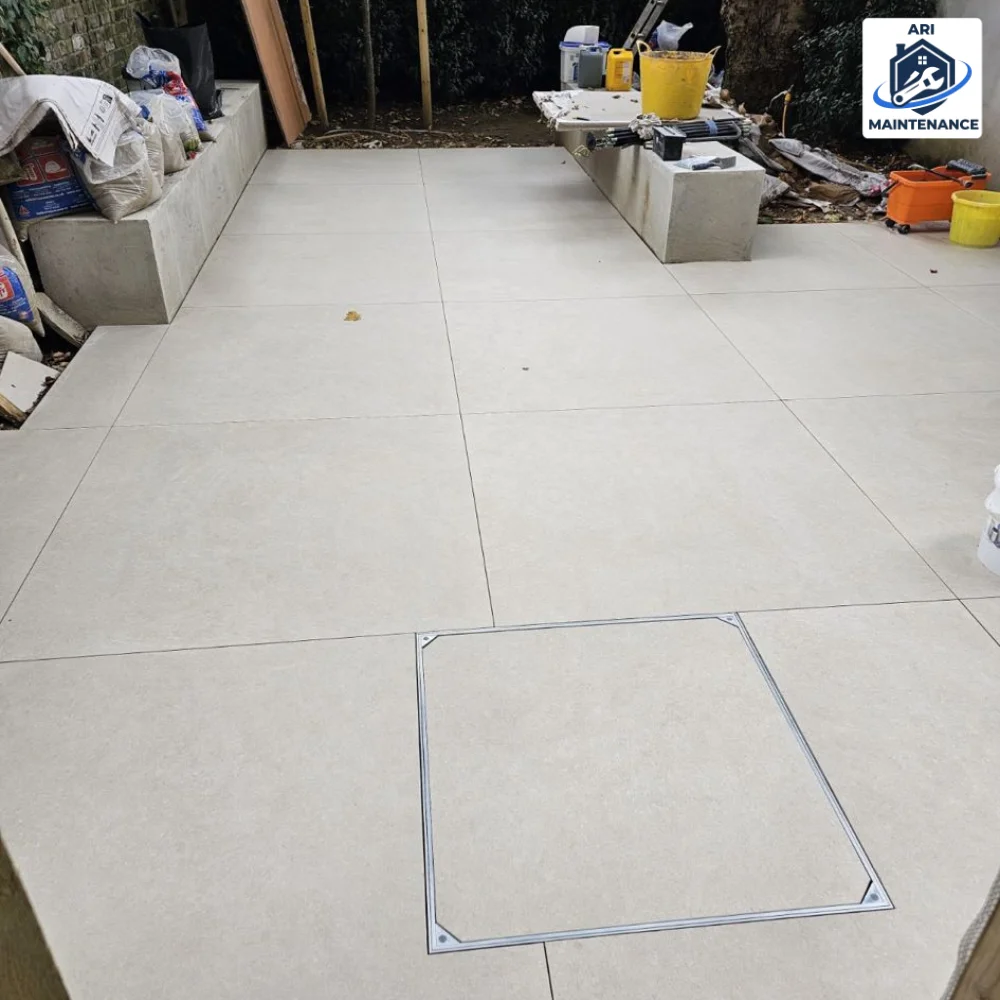 Patio sandbags + bricks (in-progress)